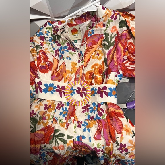 FARM Rio Spring Bananas belt mini dress - Picture 5 of 7